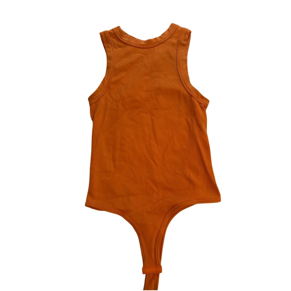 Orange Sleeveless Bodysuit